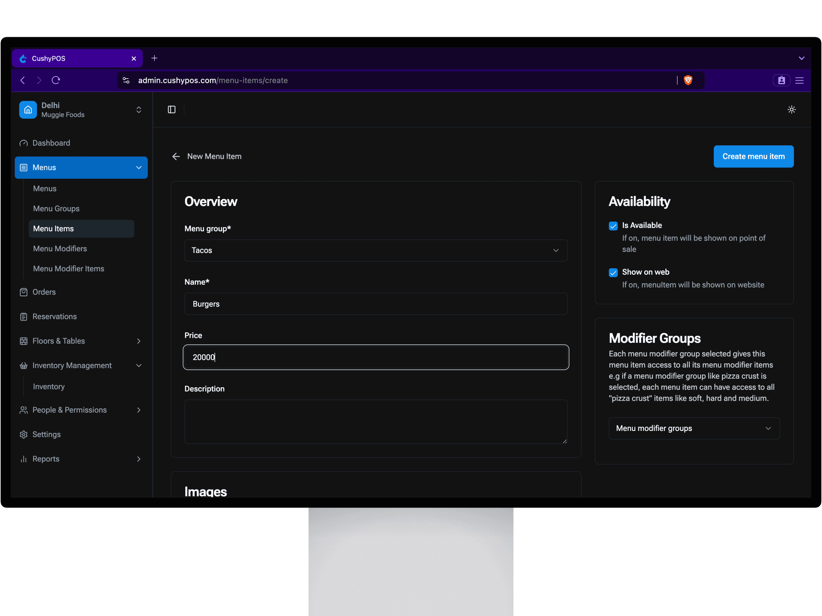 running feature