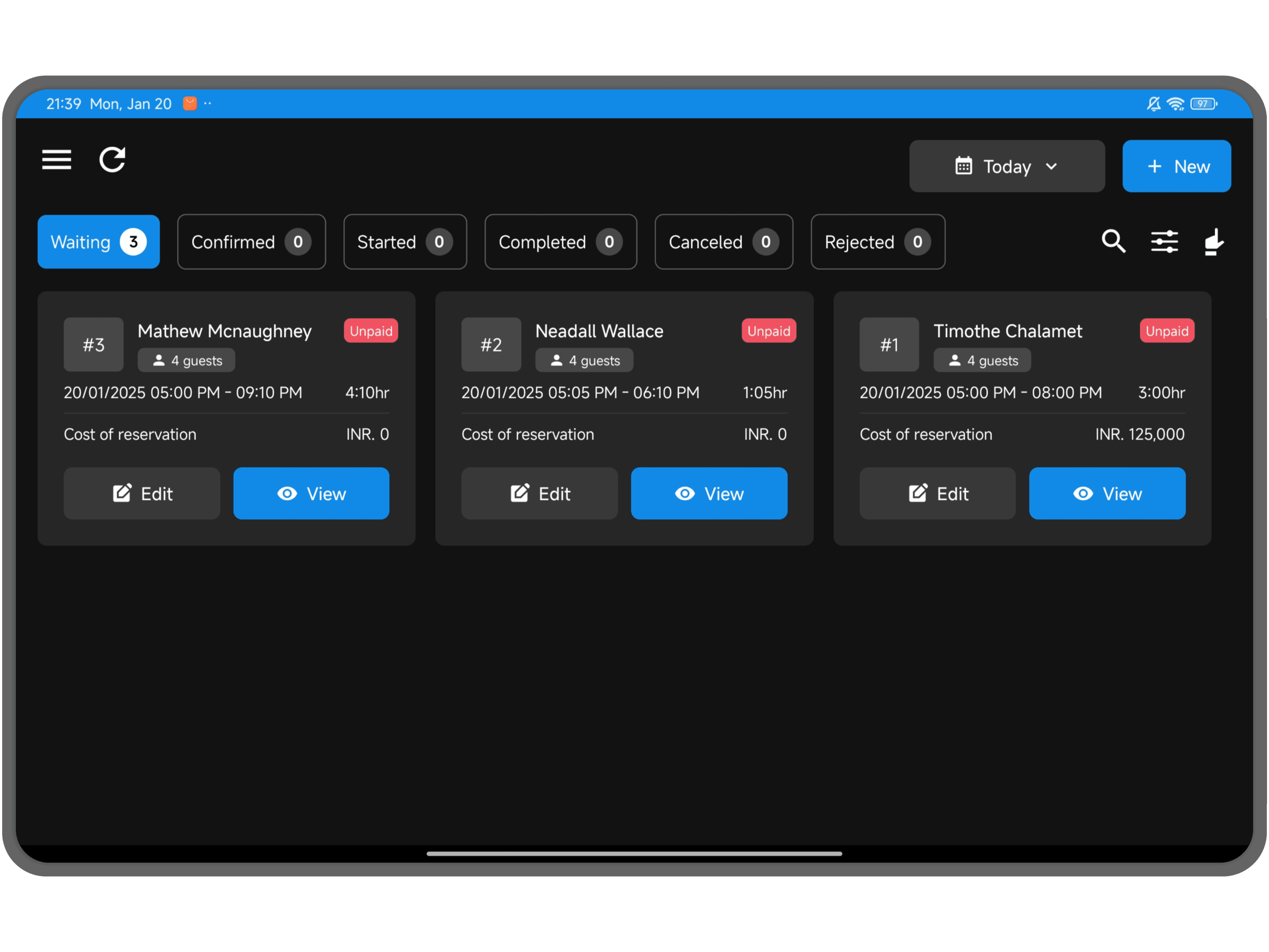 running feature